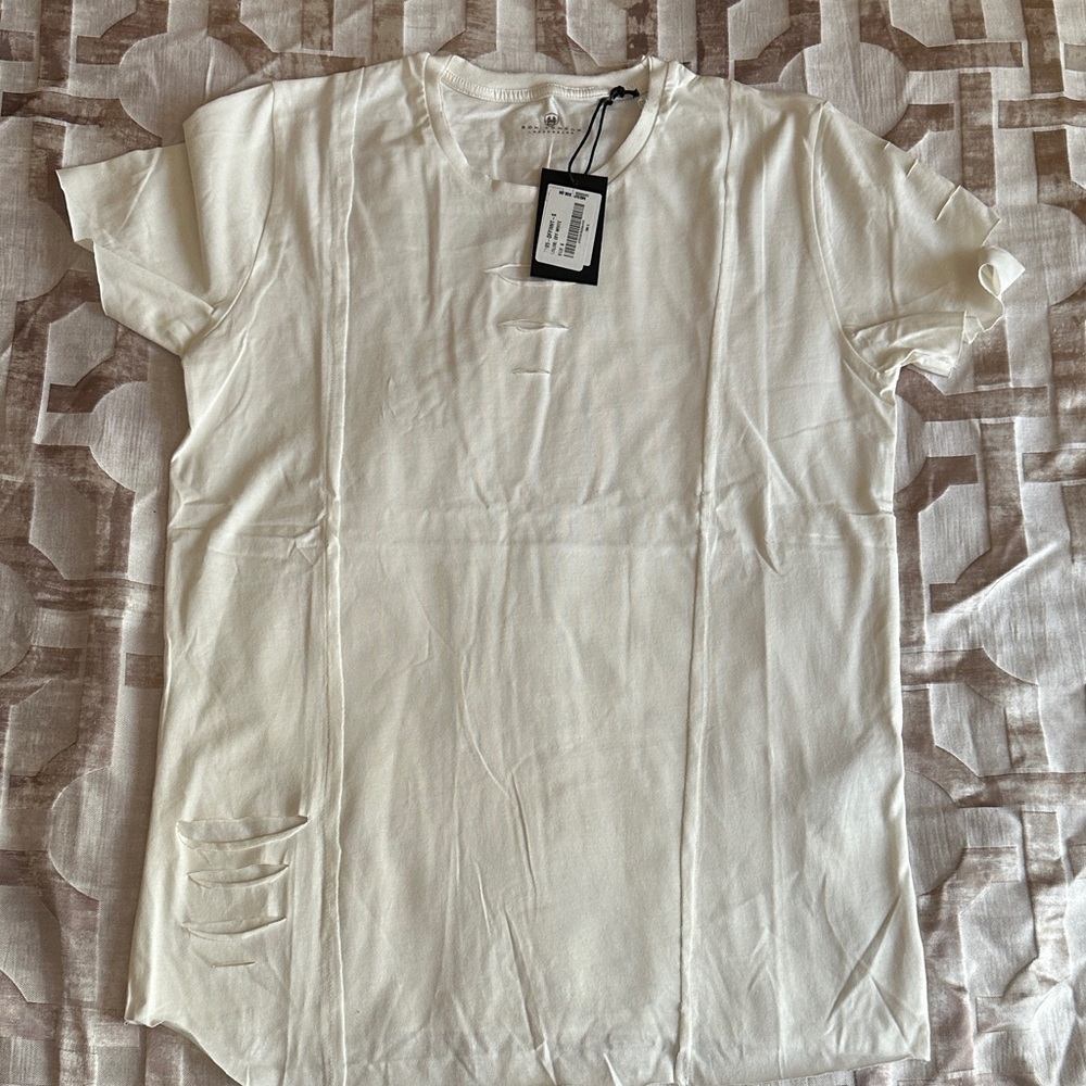 Ron Tomson Cream Short Sleeve Tee